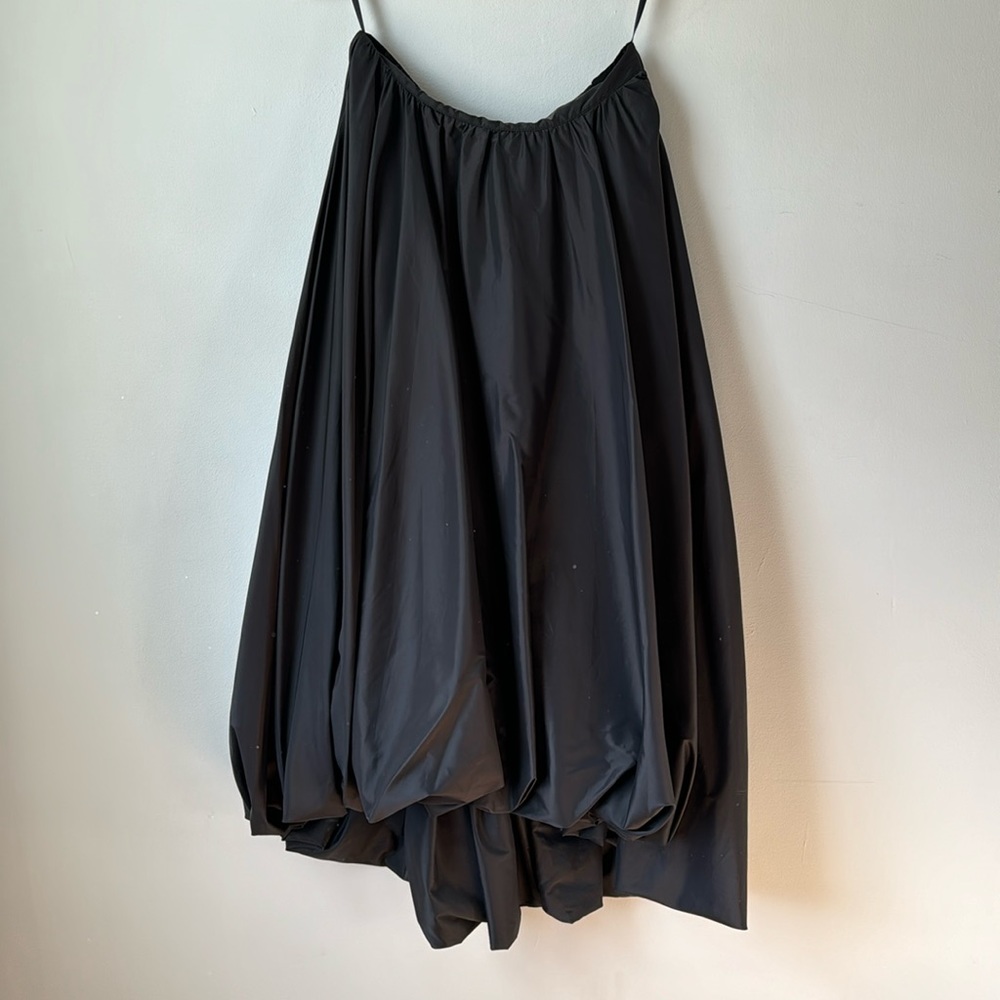 NWT Staud High-Low Black Bubble Skirt